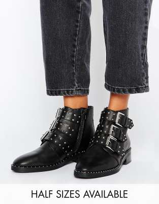 bottines cloutees noires