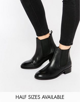 black ankle chelsea boots