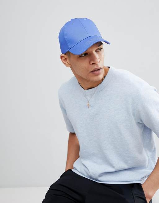 ASOS DESIGN baseball cap in light blue