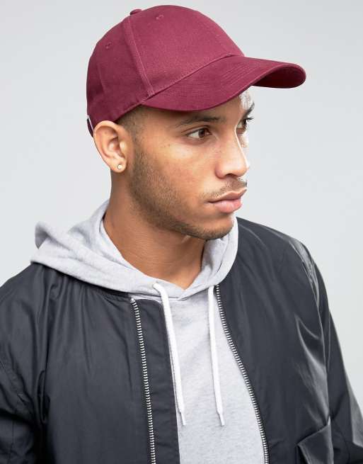 Baseball store cap maroon