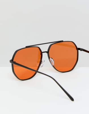 asos orange sunglasses