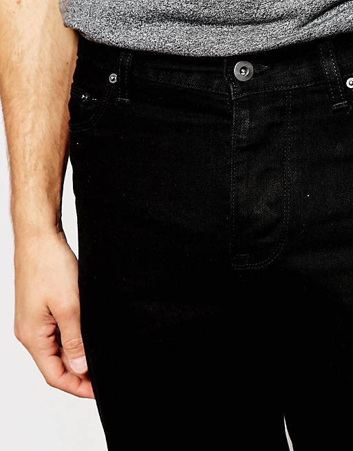 Bootcut jeans in dark Asos Men Clothing Jeans Bootcut Jeans 