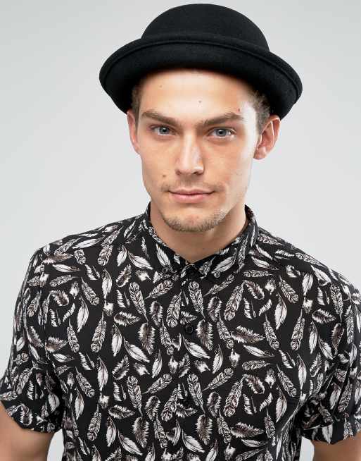 Short bowler sale hat