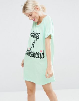 bridesmaid oversized nightshirt