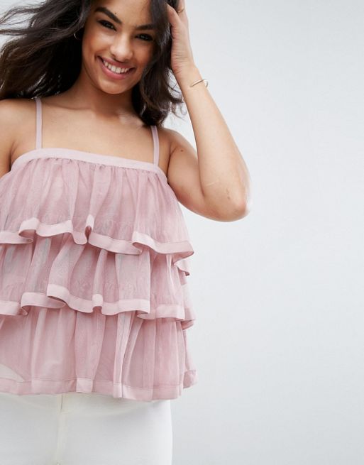 Tiered Layer Ruffle Cami Top – Styched Fashion
