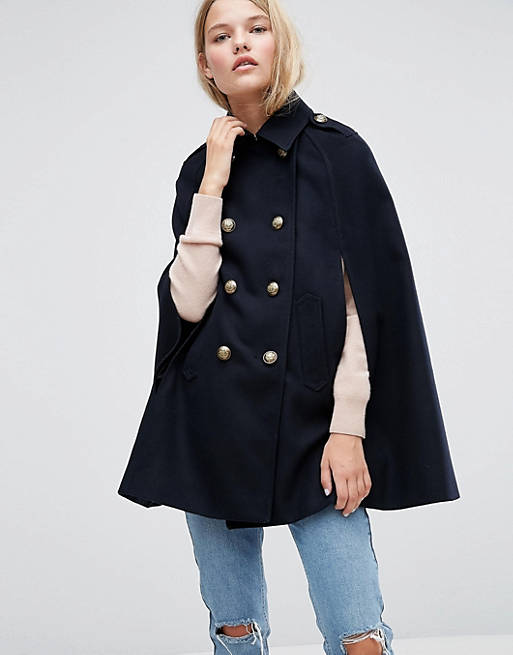 ASOS Cape with Military Detail