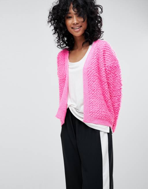 Bobble stitch outlet cardigan