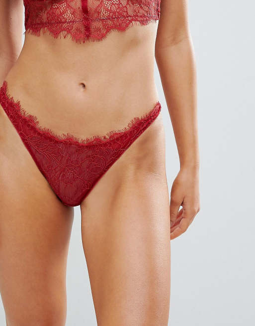 ASOS Carmen Eyelash Lace Underwire Bra Set in Including 30DD - 38HH, 3 of 4