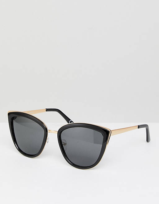 ASOS Cat Eye Sunglasses with Polarised Rose Gold Lens