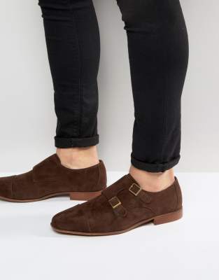 chaussure daim marron