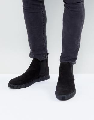 faux suede chelsea boots men