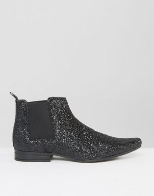 sparkly chelsea boots