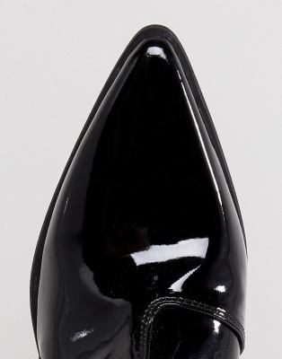 asos patent leather boots