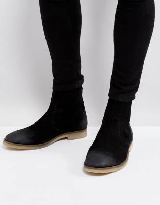 asos black chelsea boots