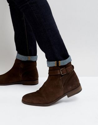 chelsea boots with strap