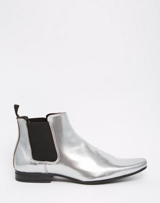 metallic boots