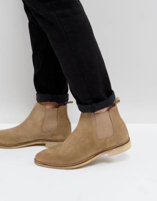 stone chelsea boots