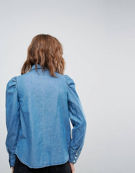 Bleu Asos Femme Vêtements Chemises En jean Chemise en jean 
