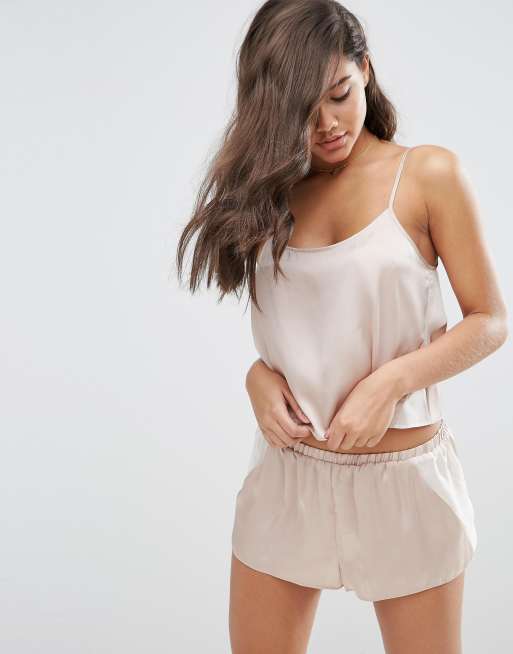 ASOS Satin Cami & Short Pyjama Set