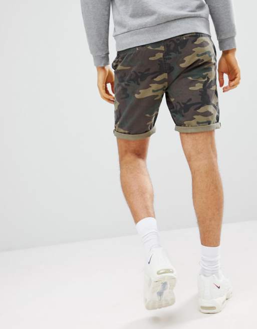 Mens camo chino clearance shorts