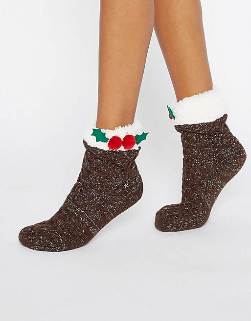 ASOS Christmas Pudding Lounge Socks