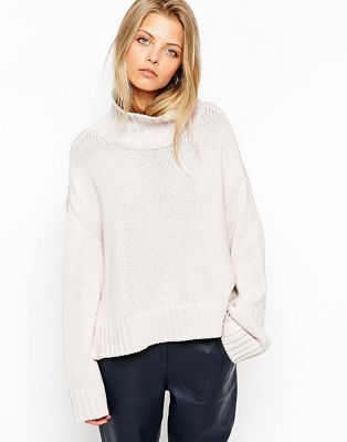 ASOS | ASOS Chunky Jumper With Turtle Neck And Wide Sleeves