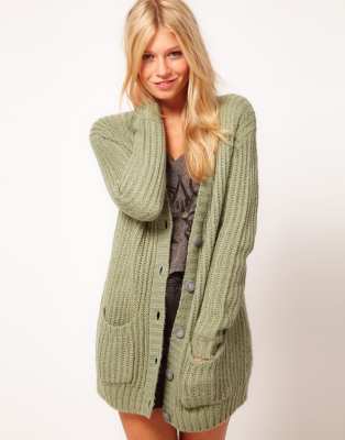 chunky ribbed cardigan