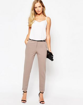 cigarette trousers with belt