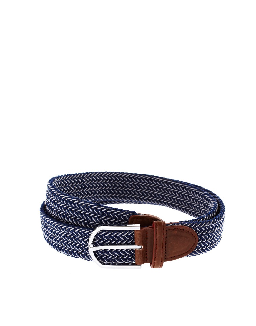 ASOS - Cintura chino multi-elastica-Blu