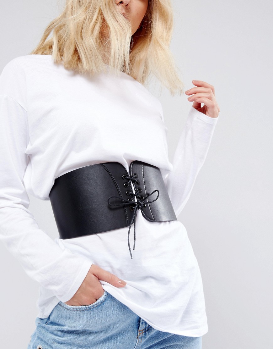 ASOS - Cintura larga stile corsetto-Nero