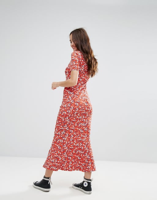 Asos city maxi store tea dress