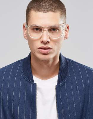 clear frame glasses mens