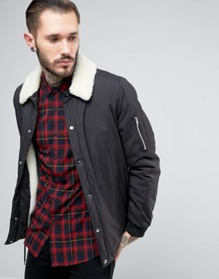 The New County Coach Jacket In Check With Taping, $28, Asos