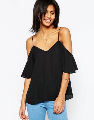 asos cold shoulder top