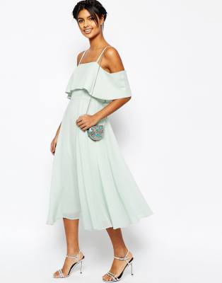 asos cold shoulder dresses