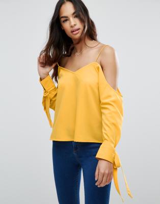 asos cold shoulder top