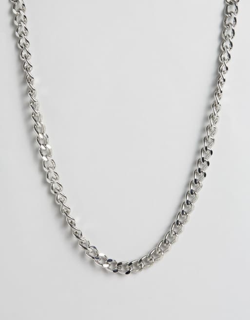 ASOS - Collana con catena spessa argento