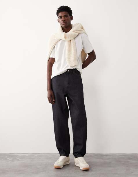 ASOS COLLECTIVE – AC-B-251 – Otvättade, avsmalnande jeans i slim fit - view 1