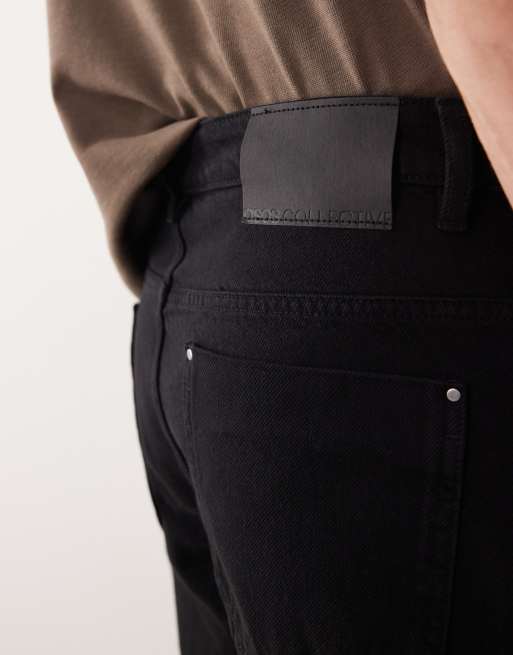 ASOS COLLECTIVE – AC-B-251 – Svarta, avsmalnande, smala jeans, 4 av 6