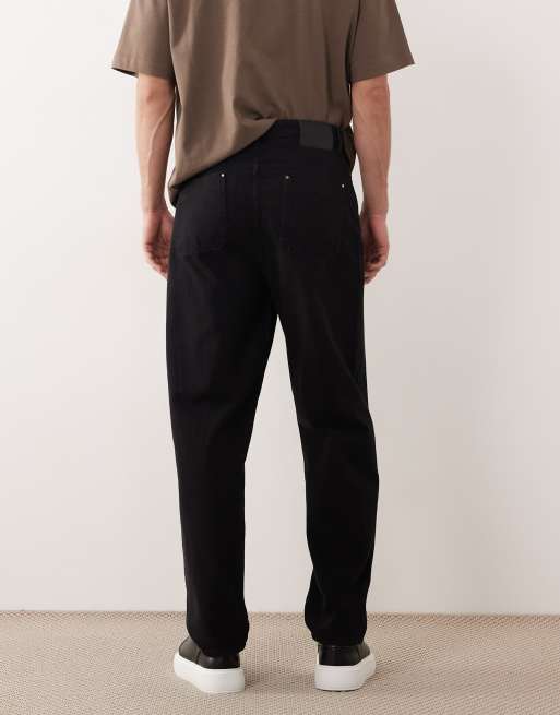ASOS COLLECTIVE AC-B-251 tapered slim fit jeans in black, 2 of 6