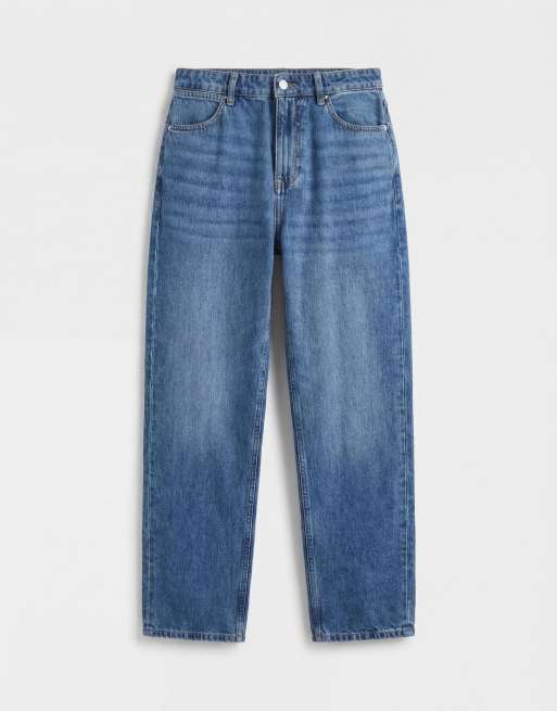 ASOS COLLECTIVE AC-B-251 tapered slim fit jeans in mid wash blue, 5 of 7