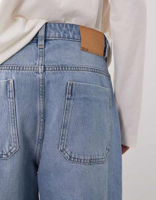 ASOS COLLECTIVE AC-B-251 tapered slim jeans in light wash blue , 6 of 7
