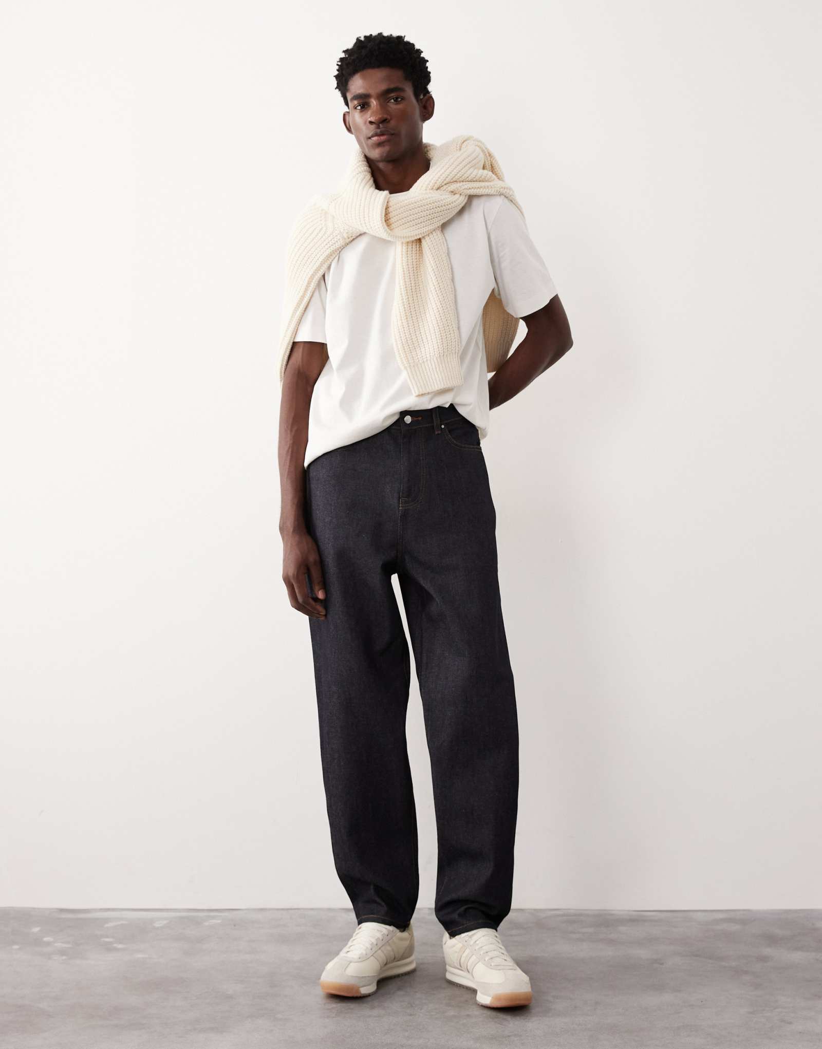 Зауженные джинсы ASOS COLLECTIVE AC-B-251 из необработанного денима