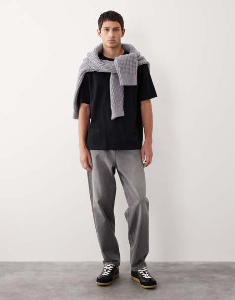 ASOS COLLECTIVE AC-B-251 tapered slim jeans in washed gray - view 1