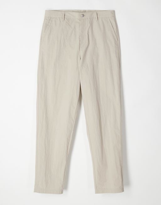 ASOS COLLECTIVE AC-B-252 carrot fit cotton nylon blend chinos in ecru, 5 of 6