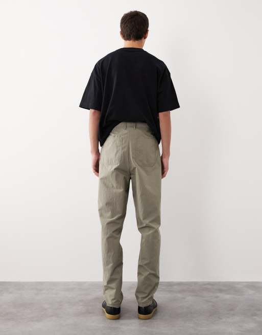 ASOS COLLECTIVE - AC-B-252 - Smaltoelopende chino's in lichtkaki, deel van co-ord set, 3 van 7