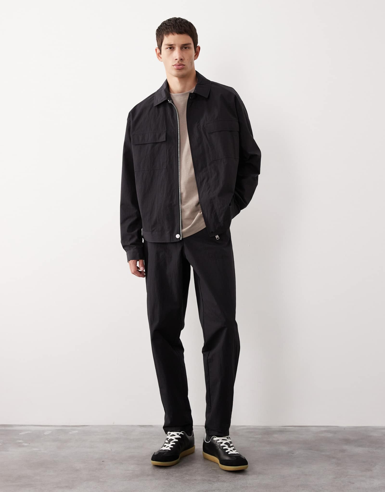 Брюки-чиносы ASOS COLLECTIVE AC-B-252 зауженного кроя морковного цвета черного цвета