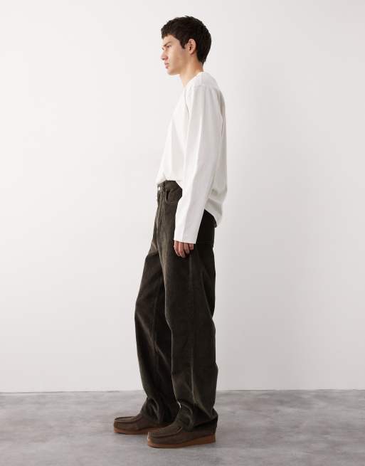ASOS COLLECTIVE – AC-B-253 – Bruna manchesterbyxor med klassisk, rak passform, del av set, 4 av 7