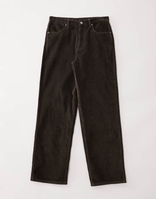 ASOS COLLECTIVE – AC-B-253 – Bruna manchesterbyxor med klassisk, rak passform, del av set, 6 av 7