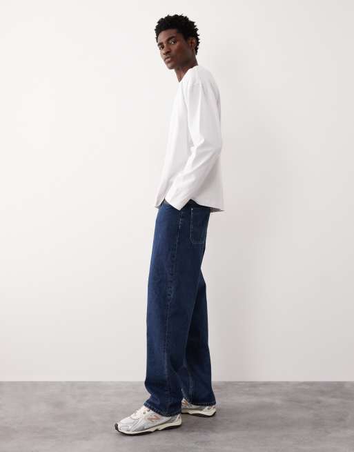 ASOS COLLECTIVE AC-B-253 - Jean droit emblématique - Bleu moyen délavé, 4 de 7